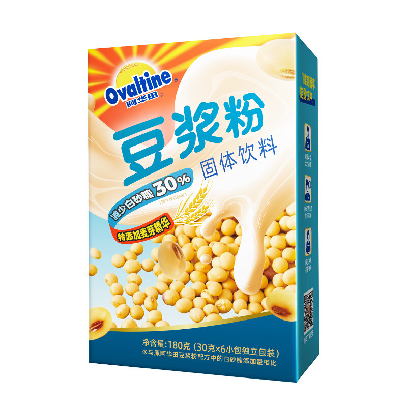 阿华田(Ovaltine)原味少糖30%豆浆粉随身装180g（30g*6包）使用感如何?