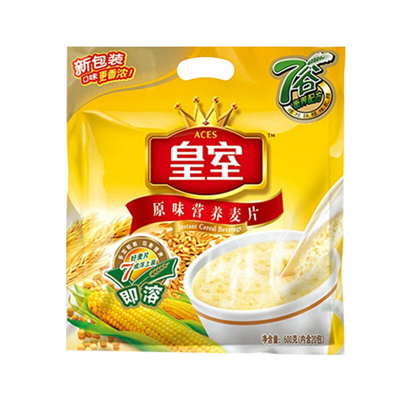 皇室营养早餐代餐谷物冲饮学生代餐经典原味即溶营养麦片600g怎么看?