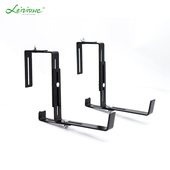 置物架挂式 阳台花盆挂钩栏杆挂架悬挂花架窗台室外可调节支架铁艺