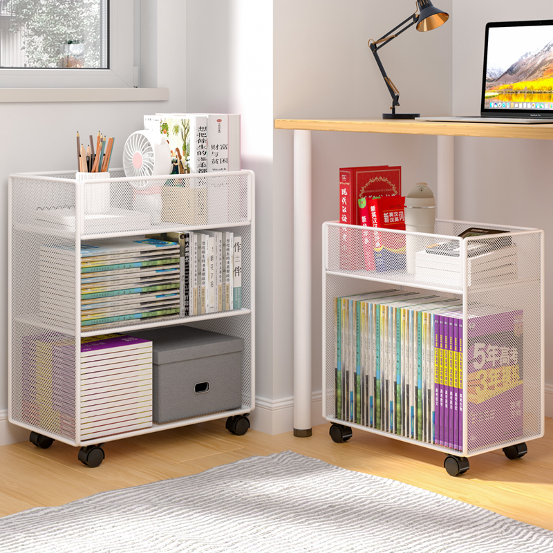 可移动桌下书架学生书本收纳柜