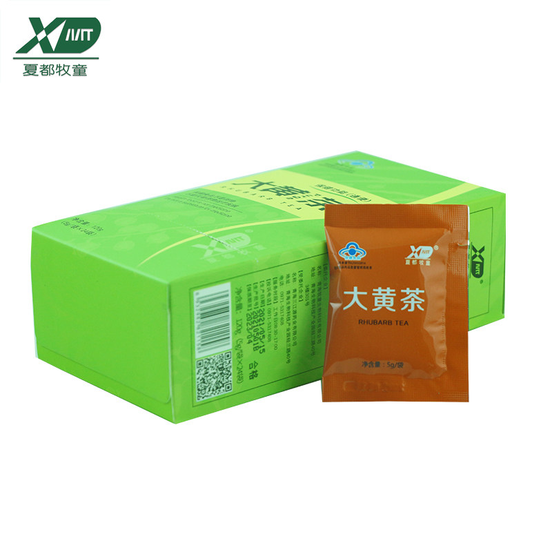 夏都牧童大黄茶120g三江源大黄茶盒装青海大黄茶青海特产养生茶