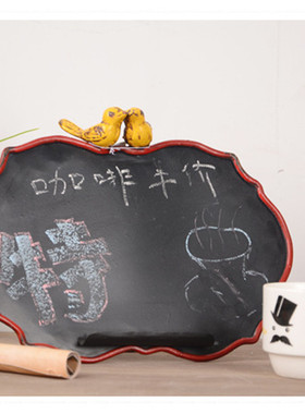 欧式风铁艺酒吧咖啡馆留言板包邮