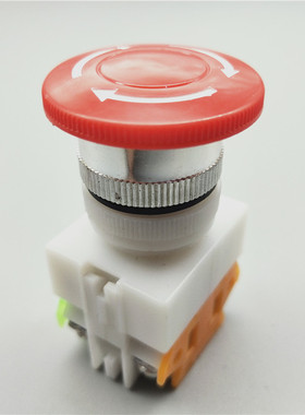 22mm自锁LAY37-11ZS蘑菇头紧急停止按钮开关圆形急停按键红色
