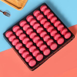 正宗法式 饰烘焙原料半成品96片 甜点 蛋糕装 盒 马卡龙无夹心 艺诚