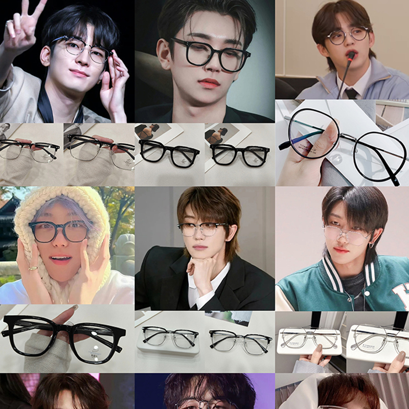 ins风大脸显瘦大黑框防生日眼镜