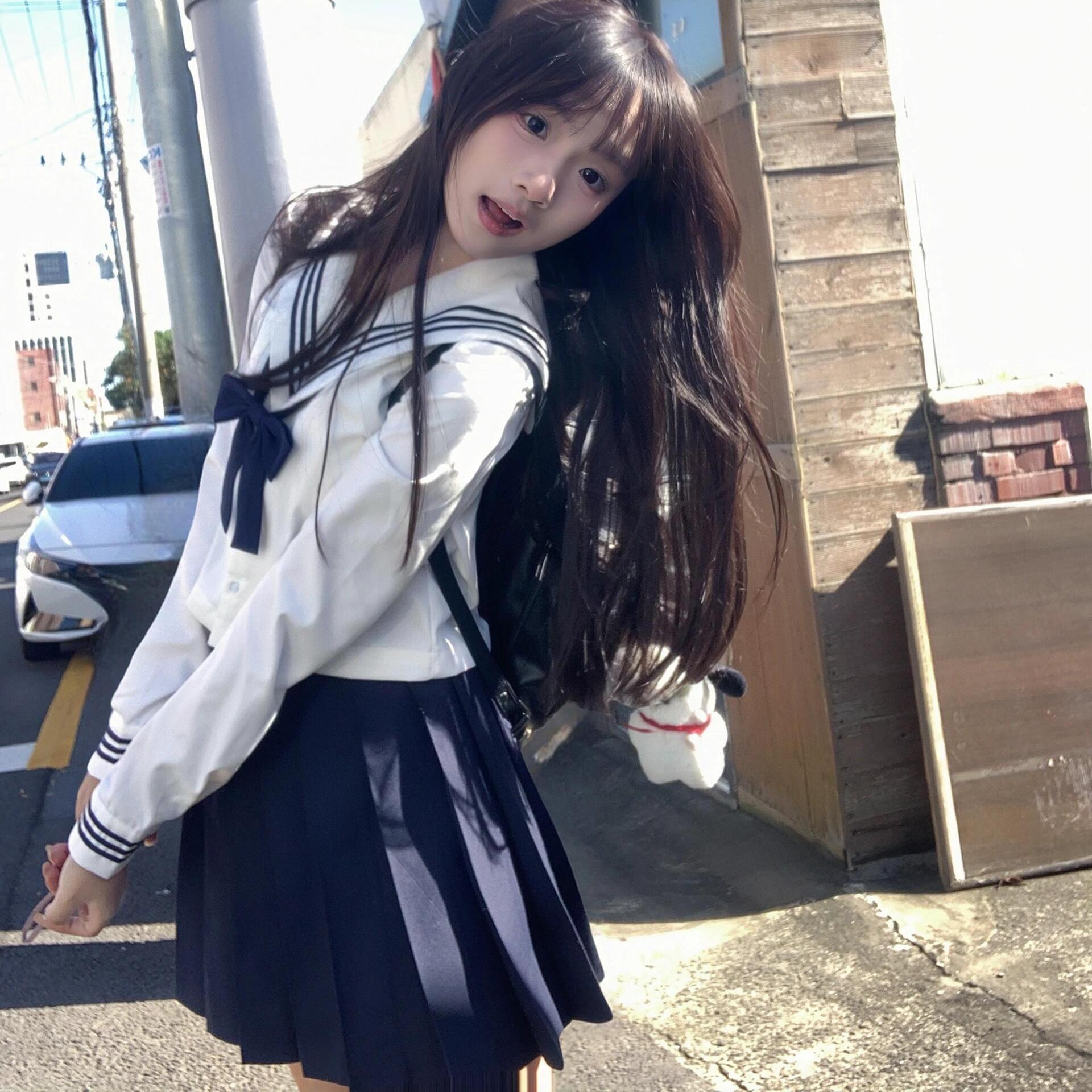学院风JK制服套装女海军领水手服