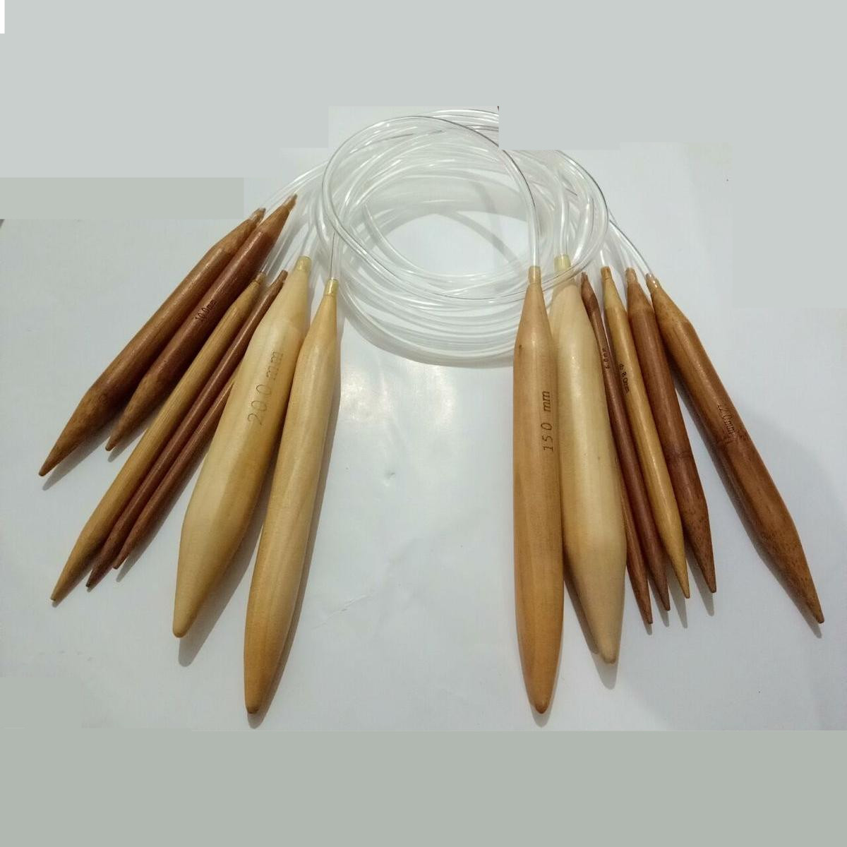 竹炭环形棒针编织工具环形针竹针圈针竹子毛衣针特价
