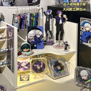 吧唧转角收纳架痛桌好物多层追星立牌展示痛柜宿舍桌面谷子置物柜