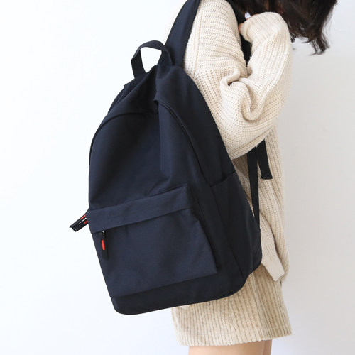 牛津布防水纯色韩版学生书包