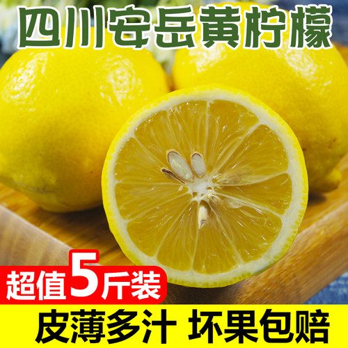 四川安岳新鲜水果现摘一级黄柠檬