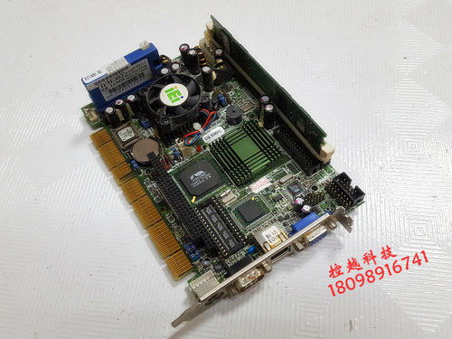 威达PCISA-C800EV V1.1 工控机主板 带CPU 内存 风扇