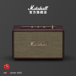 MARSHALL ACTON III勃艮第红马歇尔蓝牙音响家用音箱大音量低音炮