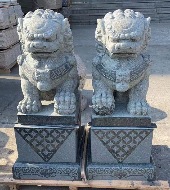 天然古典风镇宅招财商铺北京狮
