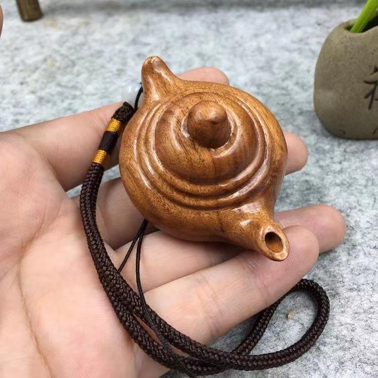 花梨木把把胡木雕崖柏挂件红木茶壶木质手玩把件实木摆件文玩包邮