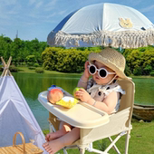 宝宝便携式 折叠户外露营野餐椅子儿童海边沙滩座椅婴儿外出拍照