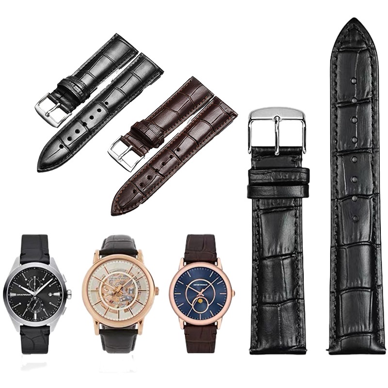 软皮二层皮表带出门问问Ticwatch