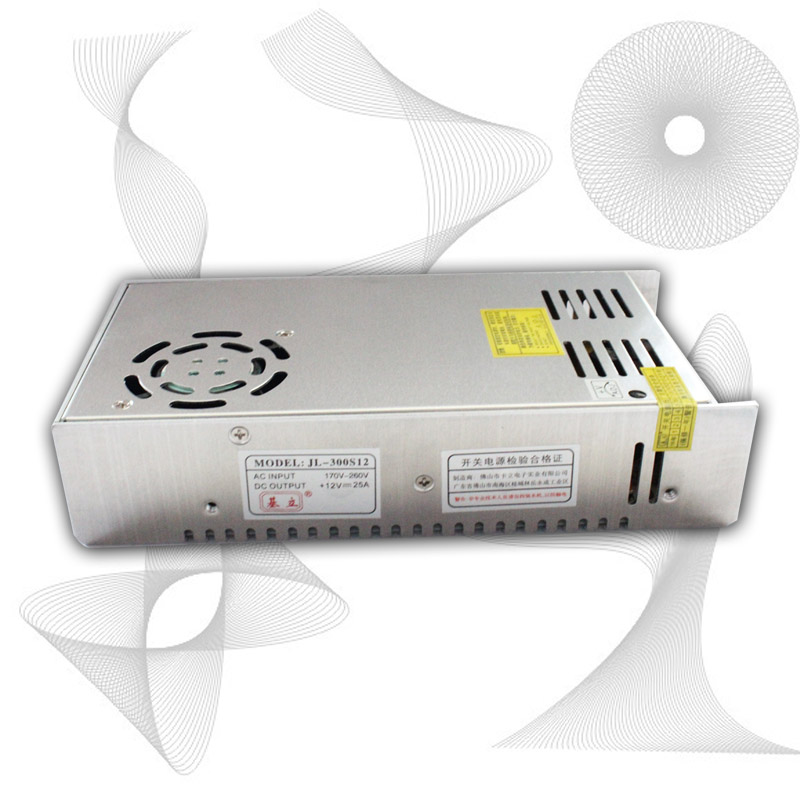 基立LED开关电源/JL-300S12/300W/直流/DC12V/25A/S-300-12/监控