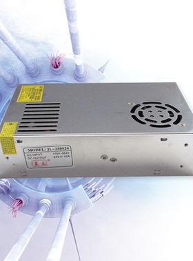 基立LED开关电源/JL-250S24/250W/直流/DC24V/10A/S-250-24/监控