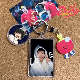 孙颖莎周边书包挂件背包文创车钥匙扣女生照片定制生日礼物纪念品