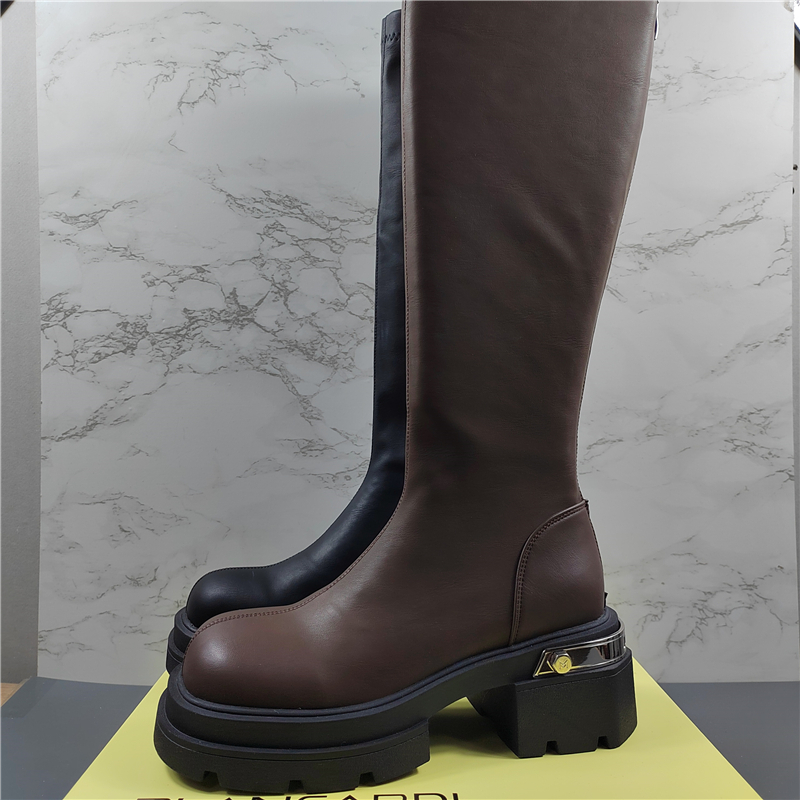 专柜正品厚底百搭长筒靴女骑士靴