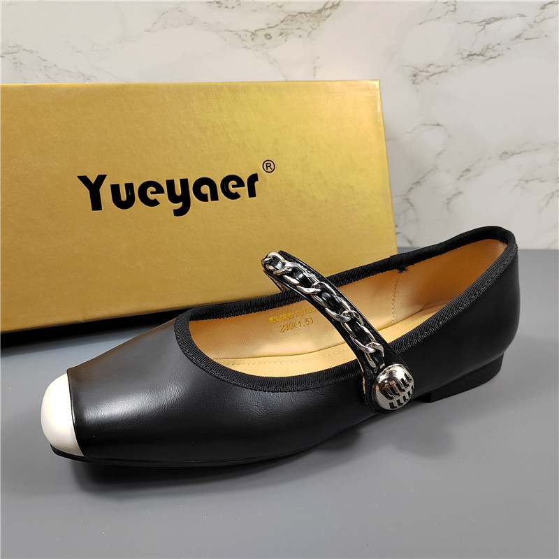 月芽儿正品羊皮玛丽珍鞋女2026春季新款法式方头平底浅口复古单鞋,女鞋,玛丽珍鞋,淘宝优惠券,粉丝福利购,淘宝优惠卷