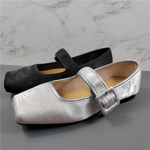 品牌同款内里真皮新中式玛丽珍鞋