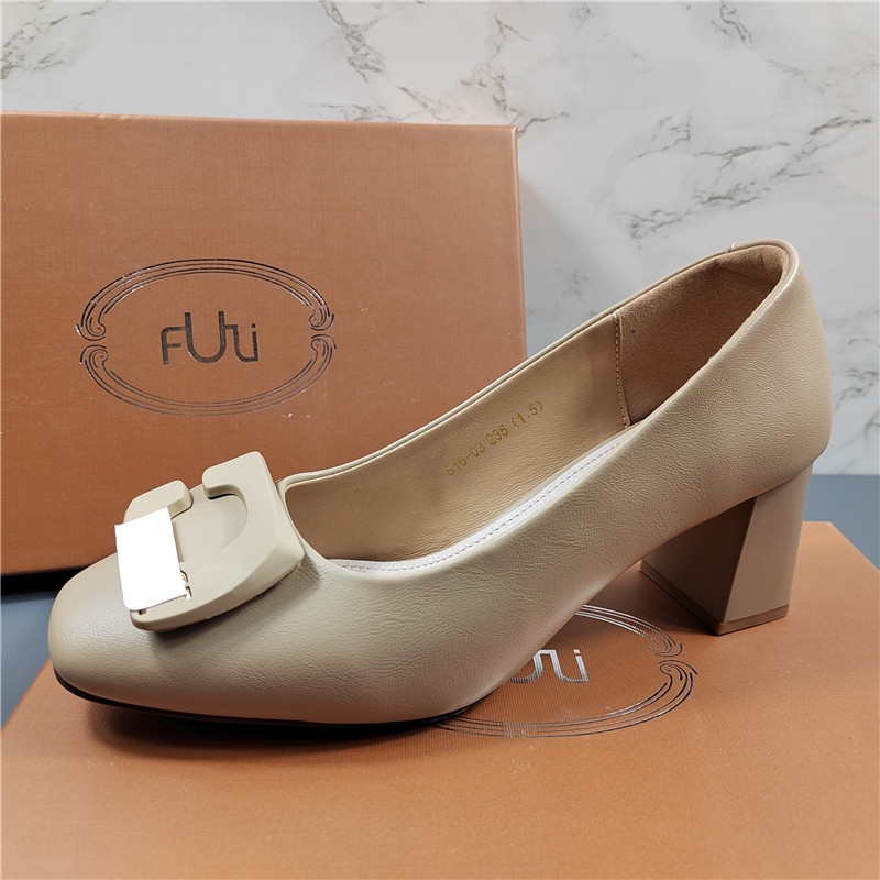 商场断码牛皮高跟鞋女2026新款气质百搭不累脚浅口方头粗跟单鞋子,女鞋,浅口单鞋,淘宝优惠券,粉丝福利购,淘宝优惠卷