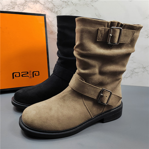 专柜正品英伦风加绒显瘦马丁靴女