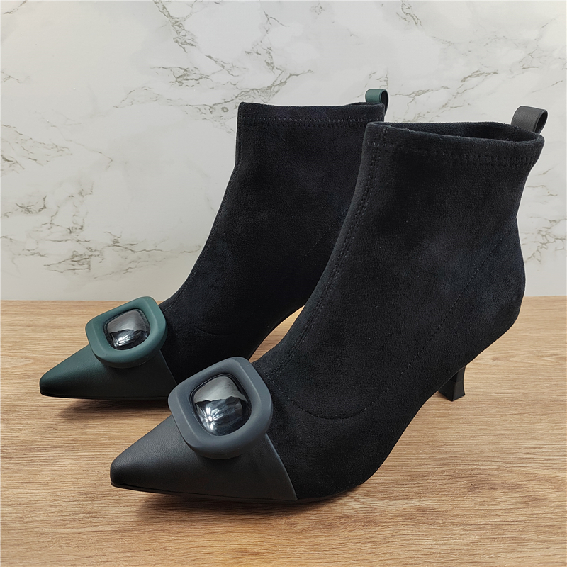 其他欧美短靴女细跟百搭