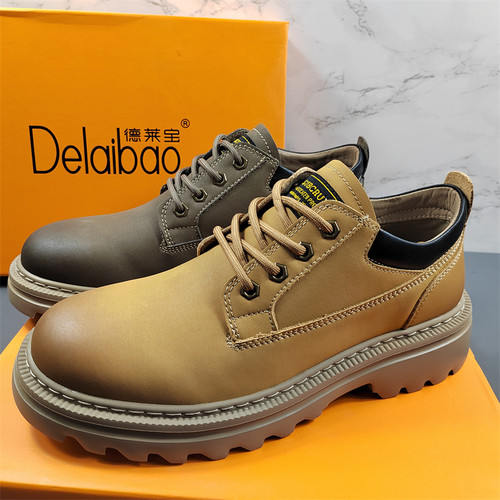 耐磨户外工装鞋子休闲英伦风皮鞋
