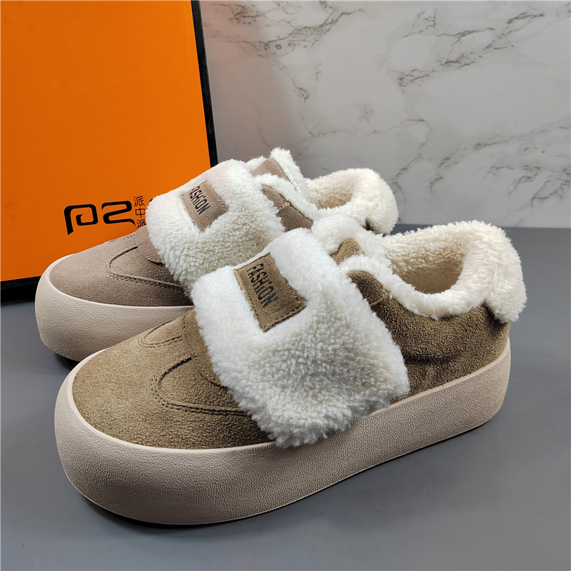 专柜正品头层牛皮休闲鞋女冬季加绒保暖魔术贴毛毛鞋厚底棉鞋板鞋,女鞋,休闲板鞋,淘宝优惠券,粉丝福利购,淘宝优惠卷