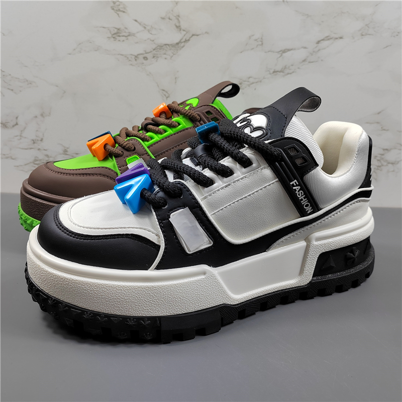 欧货女鞋真皮厚底时尚休闲板鞋女