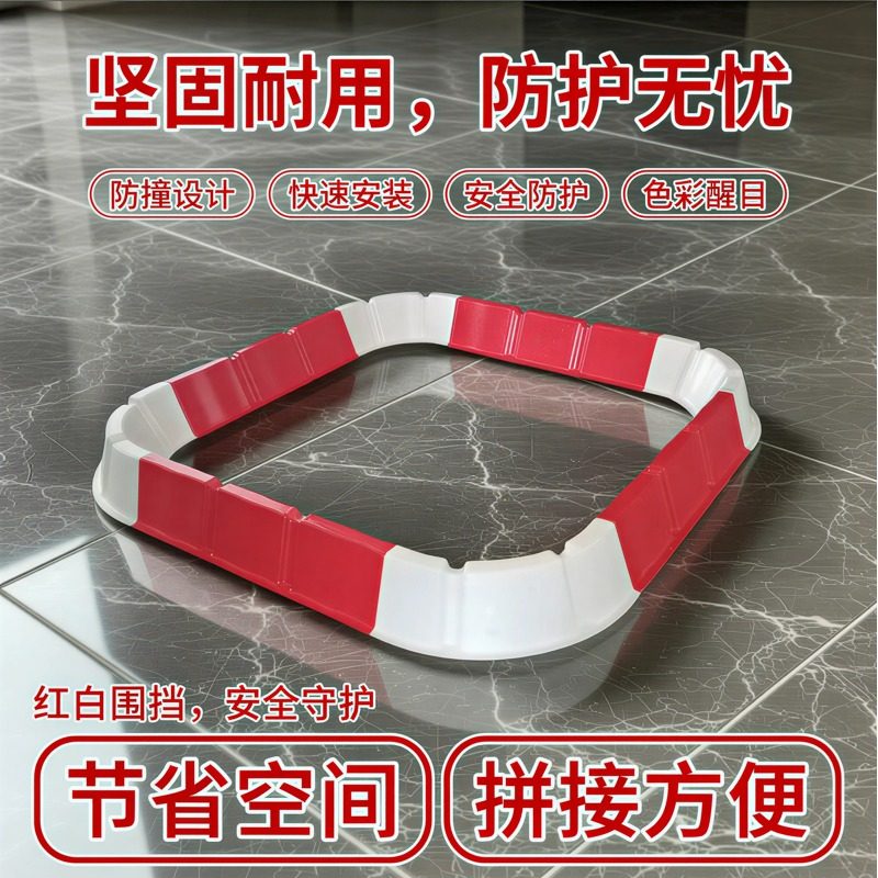 玻璃钢围堰石油油田钻井施工抗风围挡组合加厚抗风白红防泄槽围挡