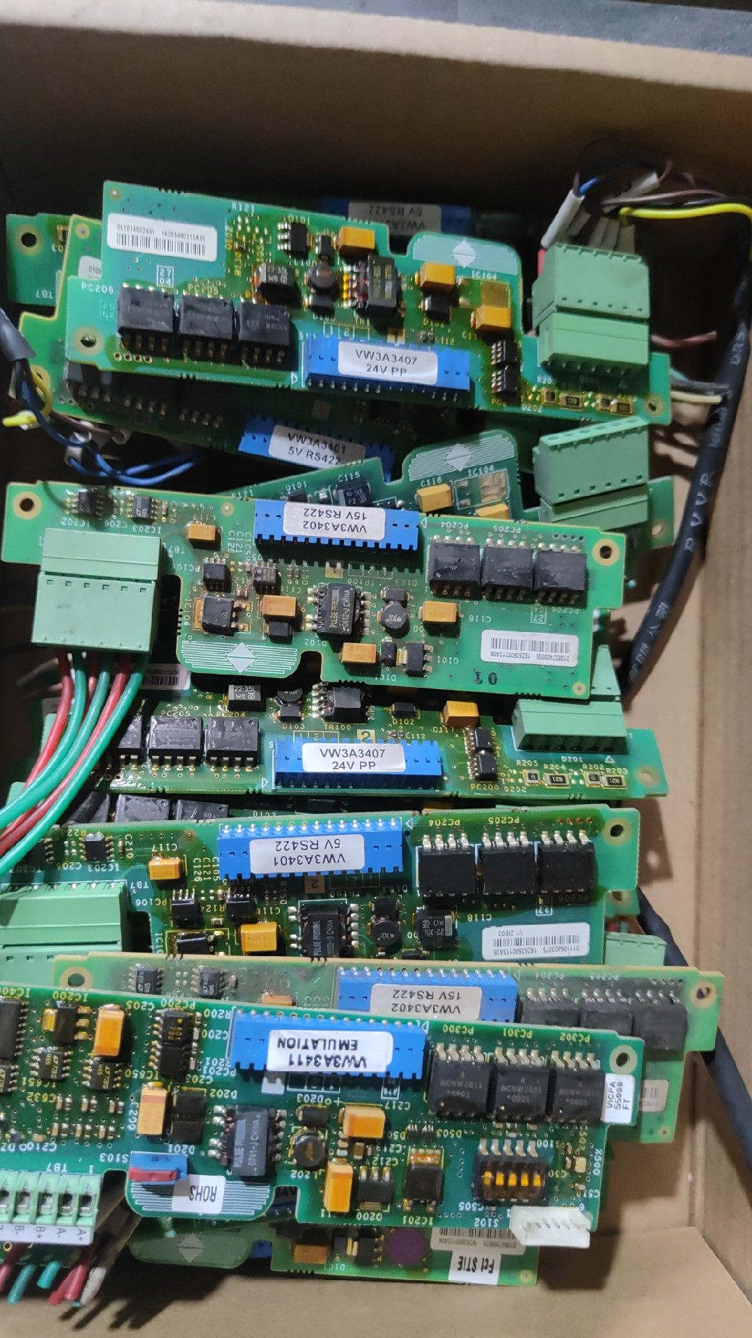 施耐德pg卡 扩展卡vw3a3401  vw3a3402  vw3a3407拆机包好