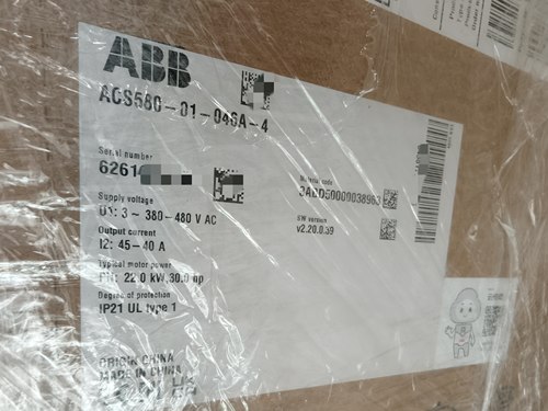ABB变频器ACS580-01-046A-4 22KW全新原装