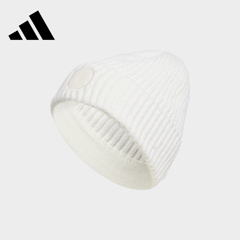阿迪达斯高尔夫运动保暖针织帽子