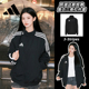 Adidas阿迪达斯经典 春秋休闲透气舒适夹克 三条纹立领运动外套女款