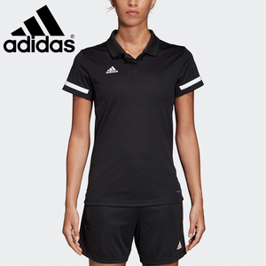 adidas女装翻领短袖T恤夏季宽松休闲上衣运动polo衫 阿迪达斯正品