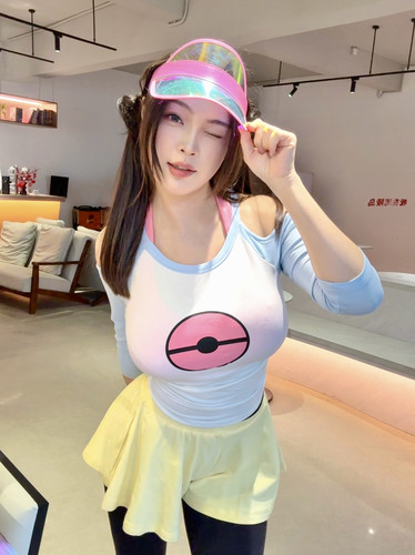 可爱纯欲健身服宝可梦三件套