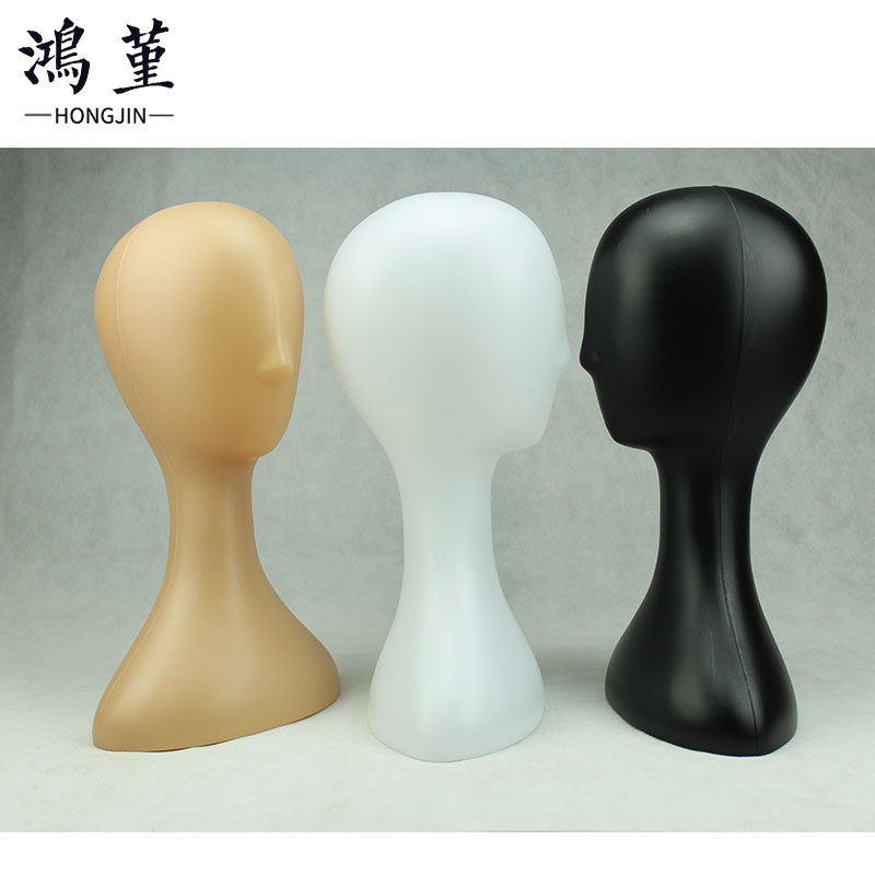 无脸抽象头模塑料成人女假发模特头围巾帽子展示拍摄道具模特DIY
