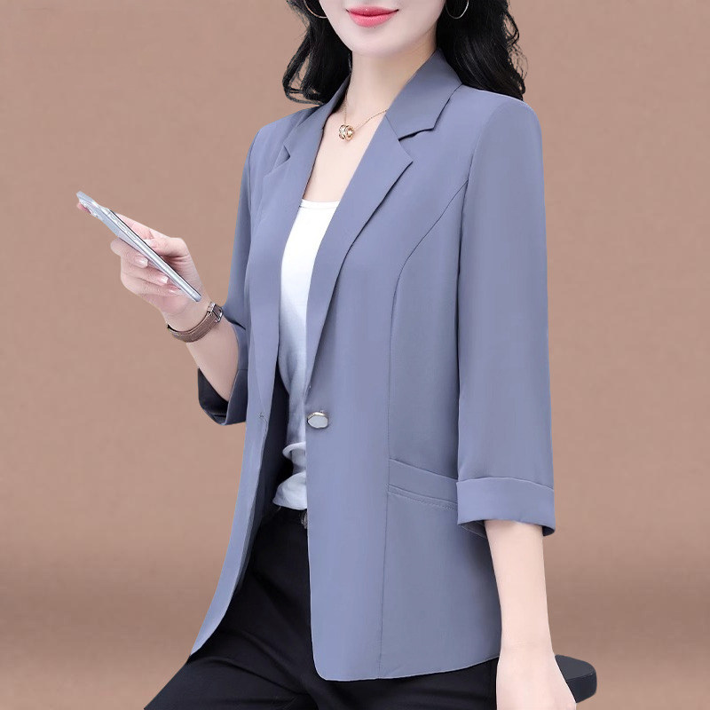 洋气时尚西装外套女休闲百搭上衣