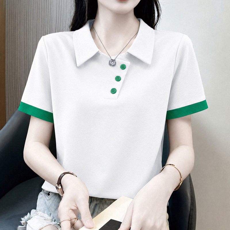 纯棉轻奢设计感POLO衫T恤