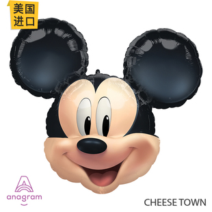 美国进口A牌Anagram永恒的米奇铝膜气球迪士尼Mickey头新款米老鼠
