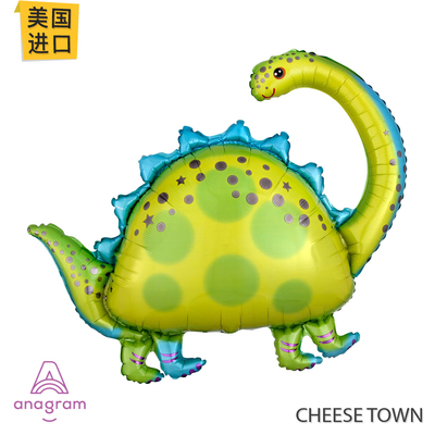 侏罗纪公园长脖子可爱雷龙铝膜球