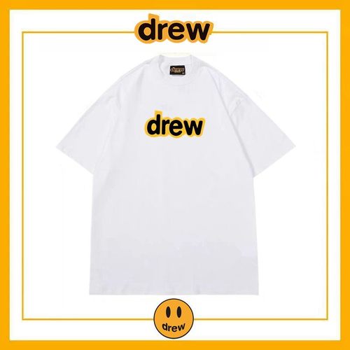 drew短袖T恤字母纯棉t恤上衣男女