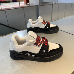 男鞋2026春季新款轻便休闲鞋舒适百搭运动鞋青年男士透气软底板鞋