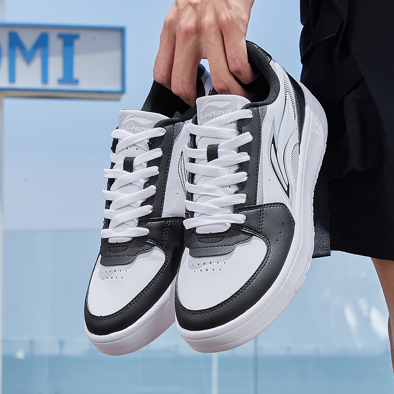 中国李宁休闲鞋男女22新款板鞋鞋子男士滑板鞋低帮运动鞋AGCS253