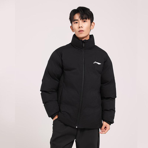 李宁正品2025新款男女同款保暖立领舒适百搭运动棉服AJMU293-1