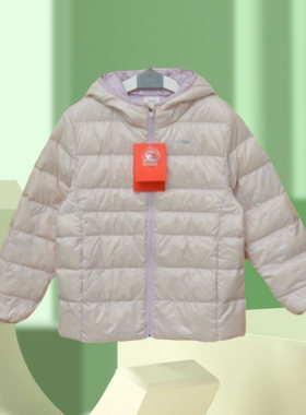 李宁冬季新品男大童白鸭绒轻薄保暖运动超轻短羽绒服YYMR003
