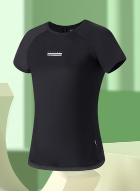 李宁正品夏季新款健身系列女子反光凉爽冰感舒适短t桖ATSS404